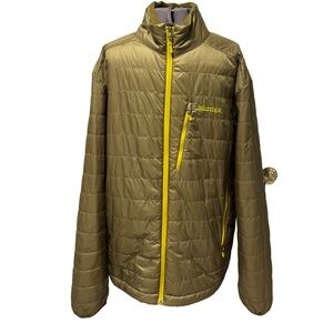 Olive green Marmot insulated puffer jacket #outdoor #winter